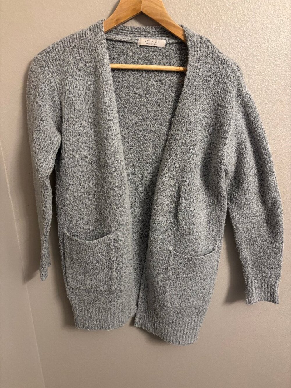 Active USA Gray Cardigan
